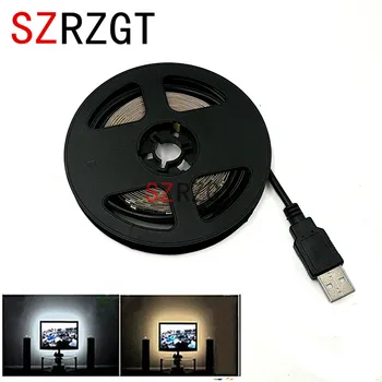 

5V USB Power LED Strip light RGB /White/Warm White 2835 3528 SMD HDTV TV Desktop PC Screen Backlight & Bias lighting 5M