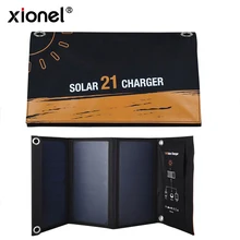 Xionel Dual USB Solar Charger, PowerPort Solar for iPhone 7 / 6s / Plus,Samsung Galaxy S7 / S6 / Edge / Plus, Note 5