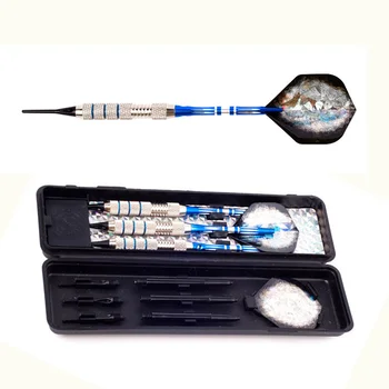 

3 PCS/LOT High Quality 18 Grams Blue Soft Tip Darts Iron Darts Professional Darts SET Sporting Game Best Gift Free Shipping