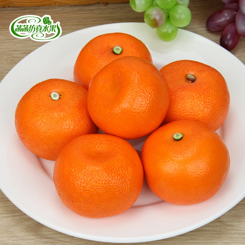 

High artificial foam orange model film props kitchen cabinet