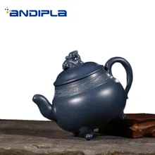 300 мл аутентичный китайский чайник для заварки чая Фиолетовый Глиняный заварочный чайник натуральная НЕОБРАБОТАННАЯ руда Тянь Цин грязевой горшок Zisha креативная чайная посуда офис Tieguanyin чайники