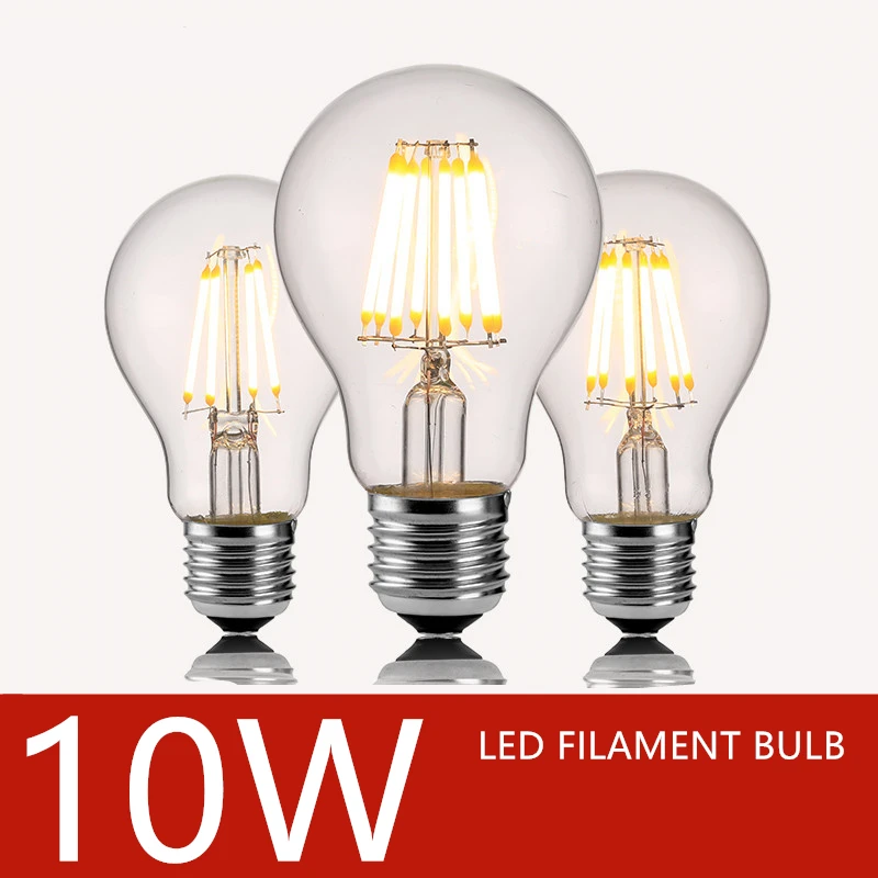 

10W LED Bulb led filament bulb A60 10W light chandelier 2W 4W 6W 8W 10w 220V spotlight led bulb light chandlier lamp