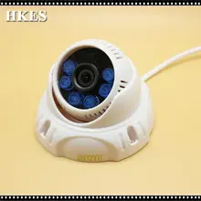Новый Дом Безопасности CCTV ИК Ночь Купольная Аналоговые Камеры Крытый 1200TVL с 6 шт. Белый ИК-Светодиодов 3.6 мм Лен