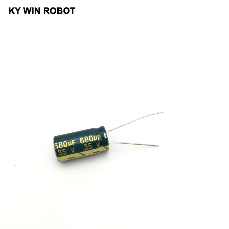 10 pcs Aluminum electrolytic capacitor 680 uF 35 V 10 * 20 mm frekuensi tinggi Radial Electrolytic kapasitor
