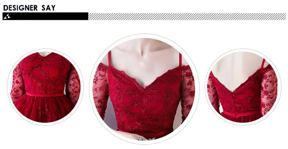 long sleeve prom & dance dresses LAMYA High Low Prom Dress Boat Neck With Half Sleeve Evening Party Dresses Women Black Lace Formal Gown Gown Robe De Soiree lavender prom dresses