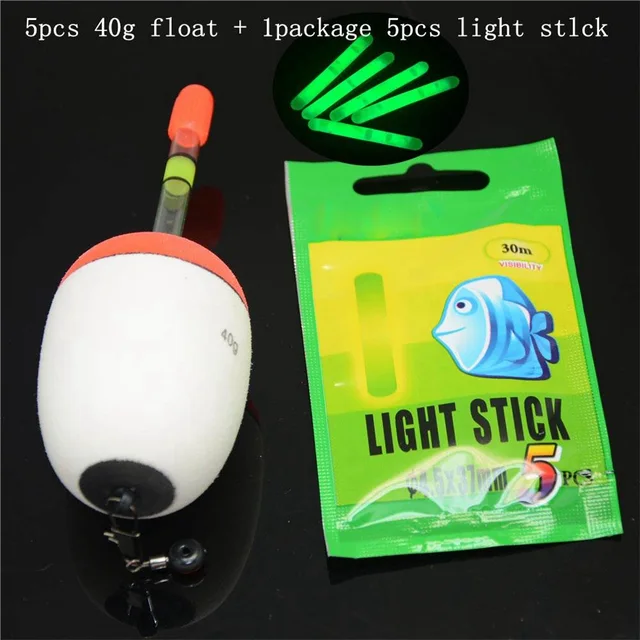 Buy Night Glowing Fishing Float 5pcs 10 60g EVA float+