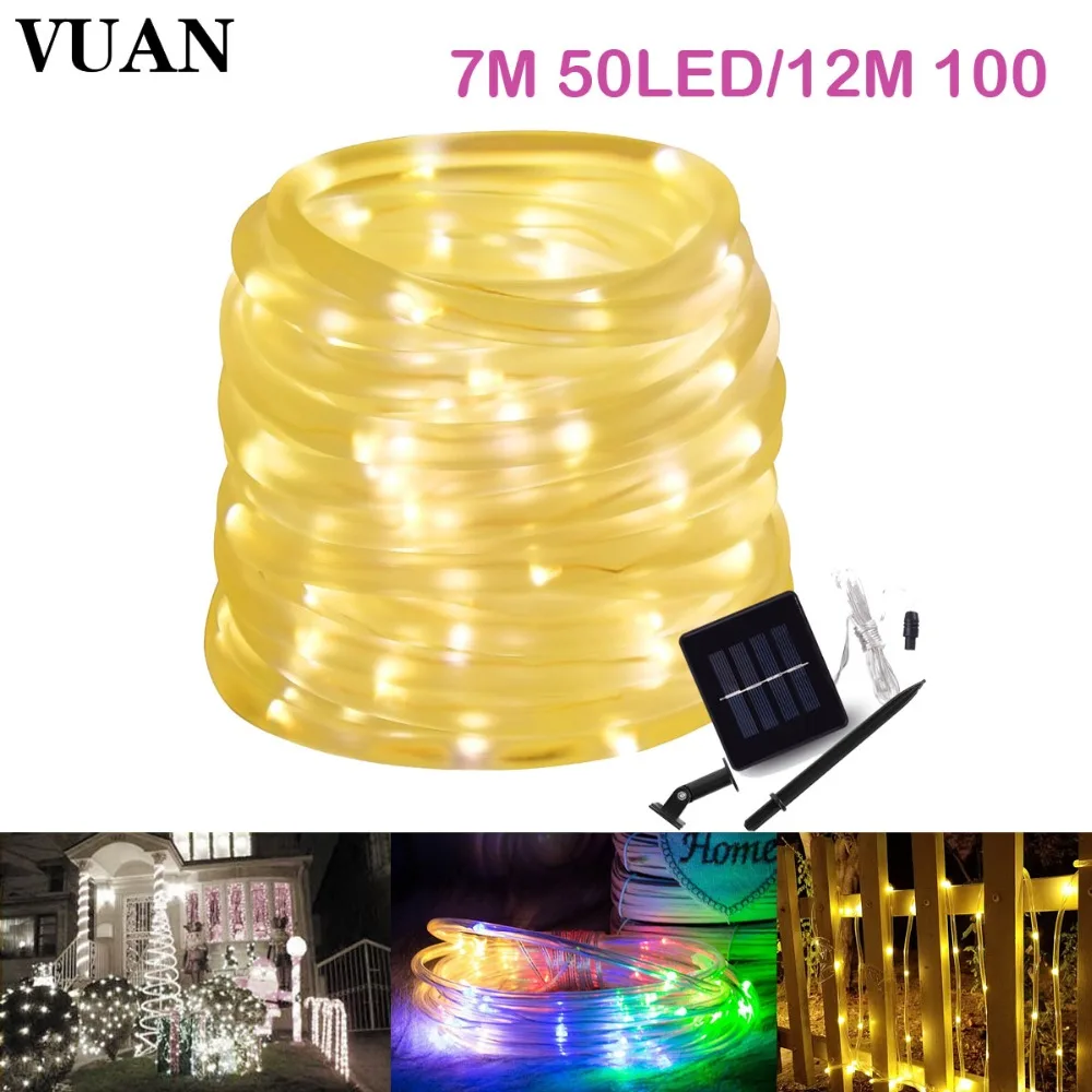 

50/100 Solar String Lights Outdoor Waterproof 7M/12M Solar Power Patio Lights Christmas Light Lighting for Home Garden Lawn