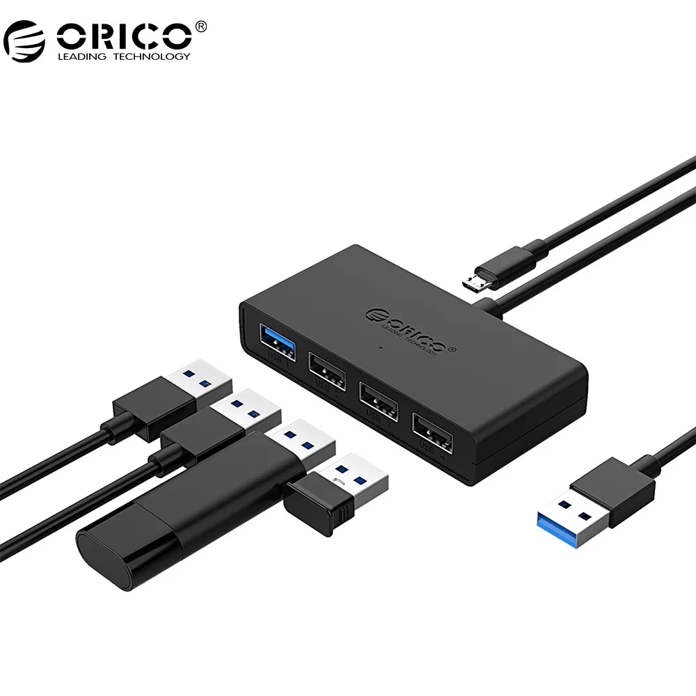 ORICO USB2.0 *3 USB3.0 *1 Port HUB Super Speed USB Micro HUB Charging Hub OTG USB Splitter for Phone Macbook Laptop PC Tablet ORICO USB2.0 *3 USB3.0 *1 Port HUB Super Speed USB Micro HUB Charging Hub OTG USB Splitter for Phone Macbook Laptop PC Tablet