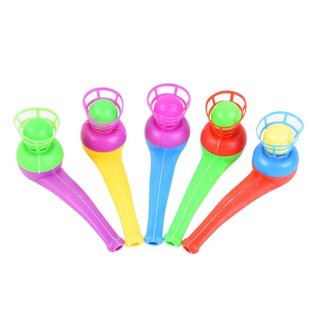 Пластиковые плавающие Детские дующие шары трубчатая игрушка пластиковый подвесной вентилятор труба дующий подвесной шар детский подарок
