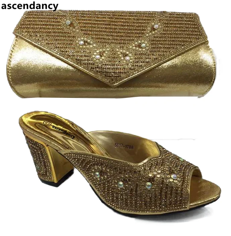 or Ensemble bleu Mis Dernières Couleur Assorties En Femmes Avec Noir Sac Italie pourpre Or Chaussures rouge Strass Afrcan Et Décoré axFAwvqTx