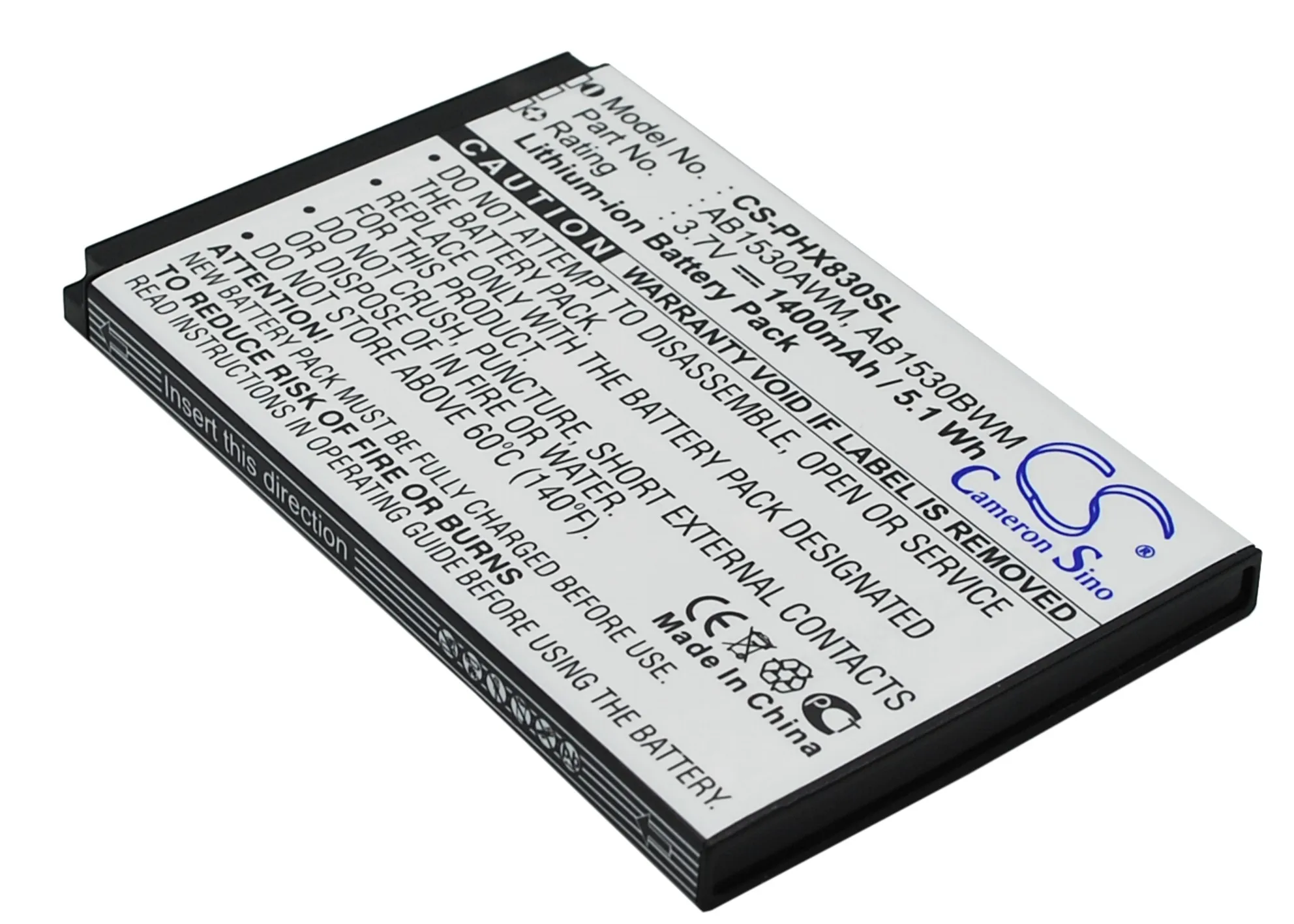 Высококачественный аккумулятор Cameron Sino 1400 мАч AB1530AWM AB1530BWM для Philips Xenium T910 XeniumX603 X620
