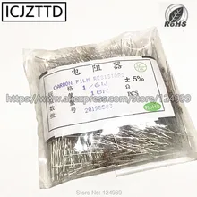 1000 PCS 1/8 W 1/6 W 5% 91R 100R 110R 120R 150R 180R 200R 220R 240R 270R 300R 330R 360R 390R 430R 470R 510R 560R RES de filme de carbono