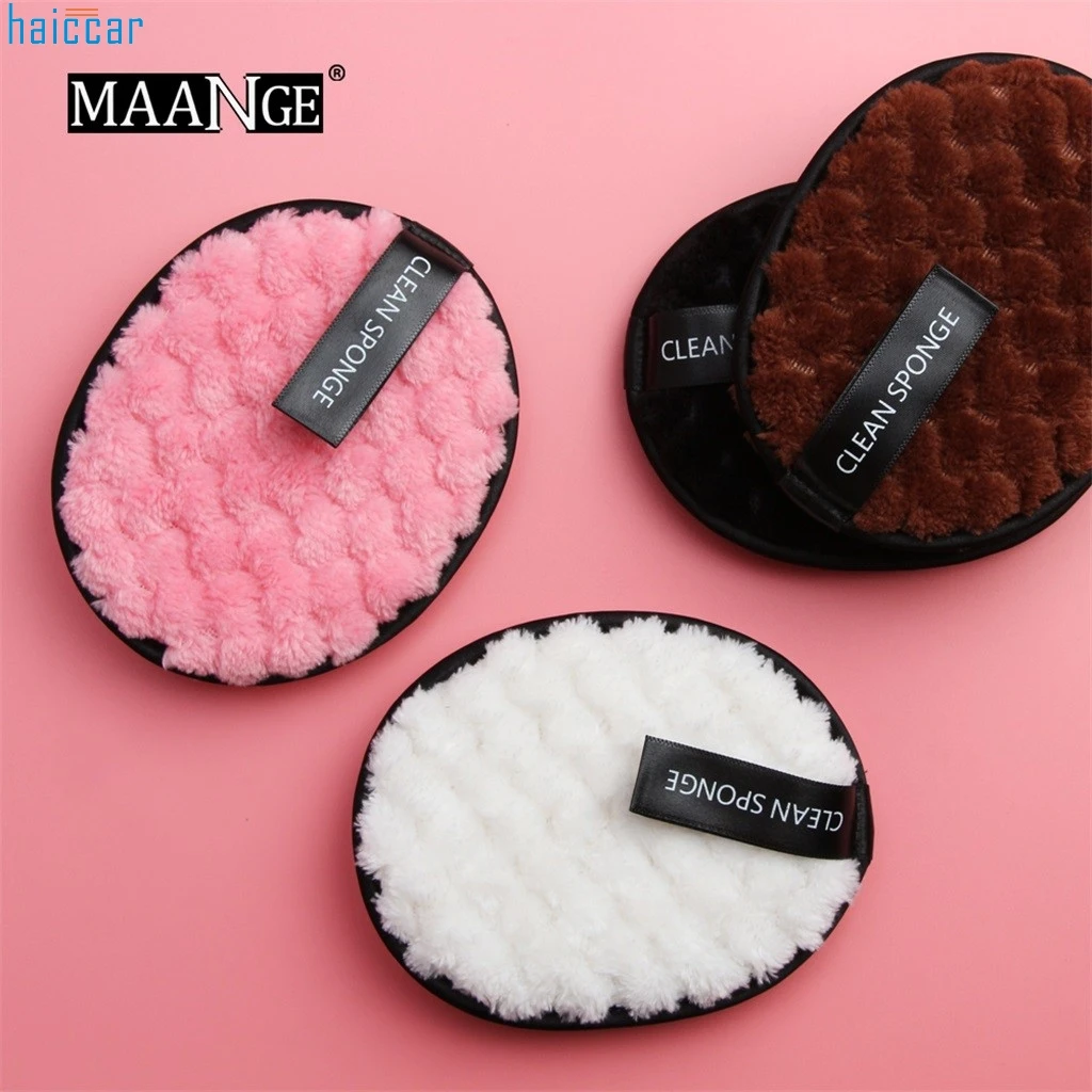 

MAANGE Puff Makeup Remover puff towel Face Cleansing Cloth Pads Plush puff Fashion New Beauty Tools Puff #39
