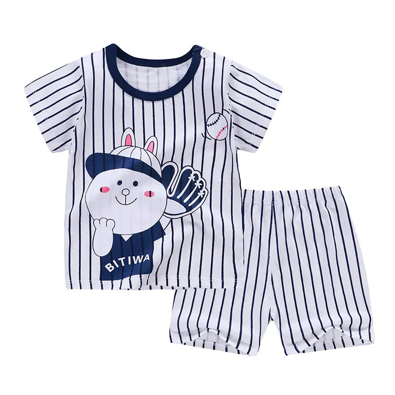 

2019 Cotton T-Shirt+Short Pants Baby Boy Girls Clothing Sets Clothes Outfits Bebes Suits 6M to 8 Years Old 2 PCS Set