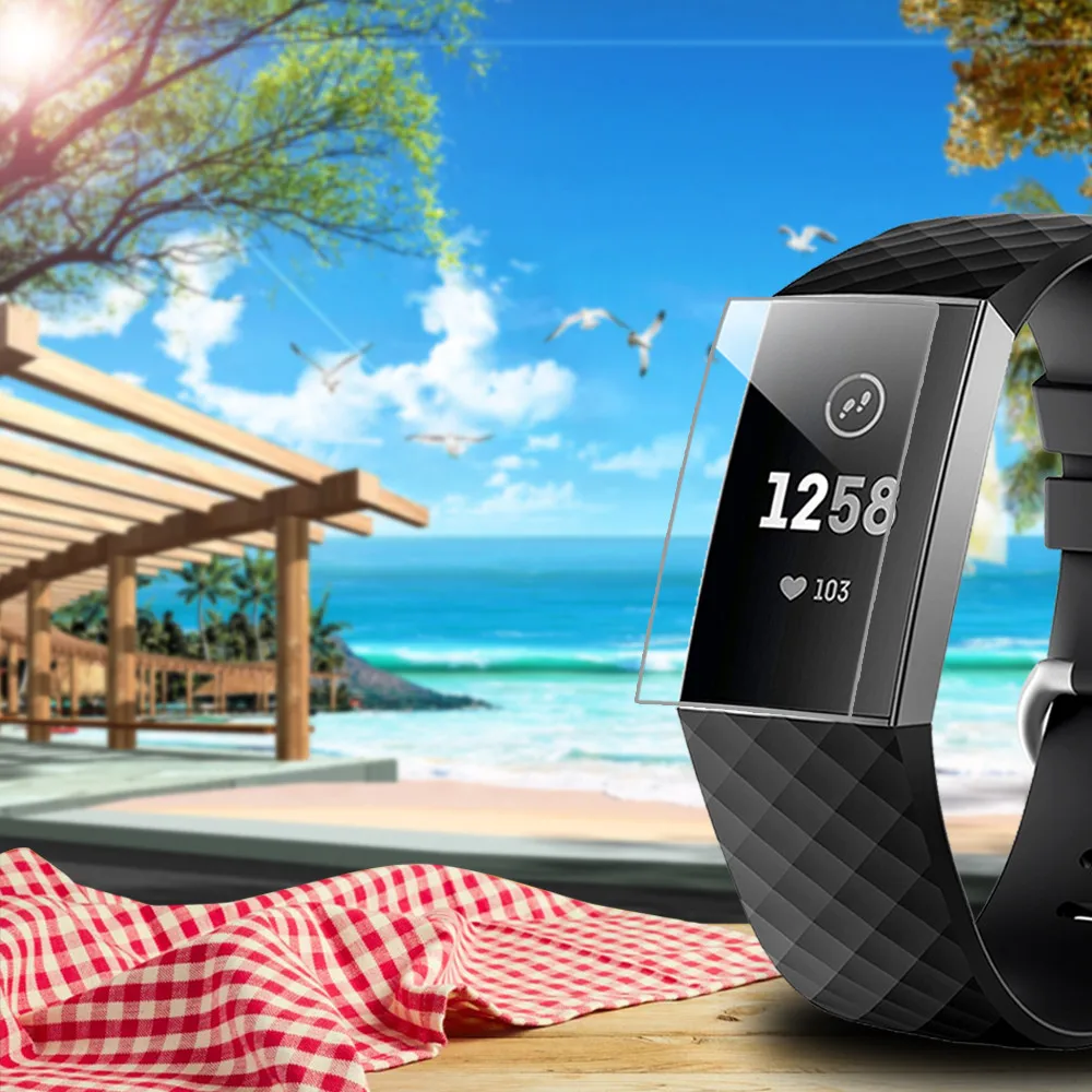 3D Гидрогелевая пленка прозрачная защитная пленка для экрана для Fitbit Charge 3 Watachband Спортивные товары аксессуары Прямая поставка