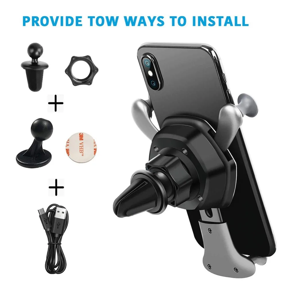 Car Wireless Fast Charger Mount Auto-Clamping Charger Design One-Hand Operation for Samsung Galaxy Qi Phones Car Wireless Fast Charger Mount Auto-Clamping Charger Design One-Hand Operation for Samsung Galaxy Qi Phones