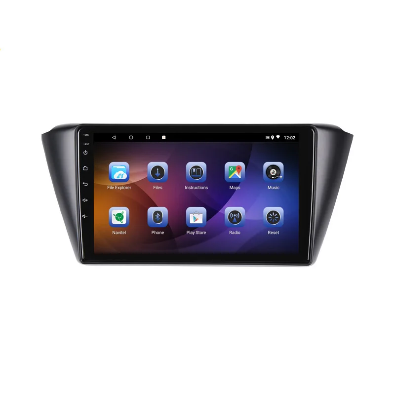 Top 9" 4G RAM 2.5D IPS 8 core Android 8.1 Car DVD Multimedia Player GPS For Skoda Fabia 2015 2016 2017 audio car radio navigation 2
