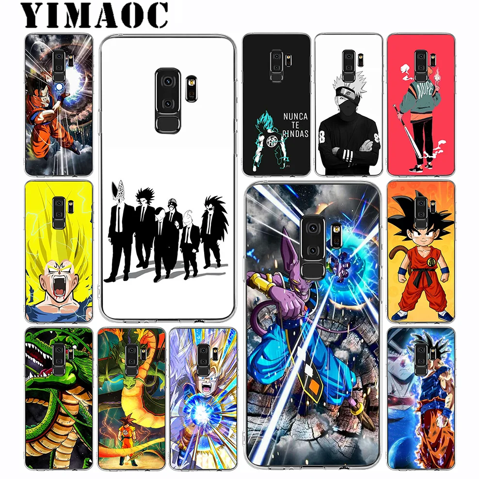 YIMAOC Dragon Ball Z Swag Soft Silicone Case for Samsung Galaxy S10 S10E S9 S8 Plus S7 S6 Edge & Note 9 8 Cover |