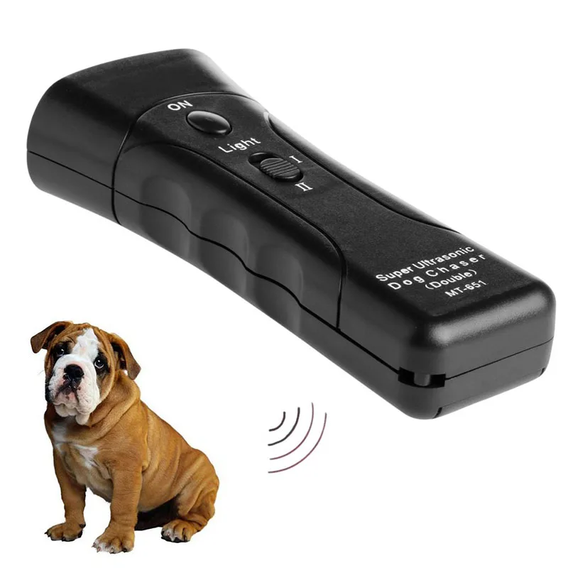 

Portable Multi-function Ultrasonic Dog Cat Chaser Pet Training Flashlight Plastic Stop Aminal Attacks Deterrent Repeller MDJ998