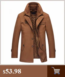 Хит, осенняя и зимняя мужская куртка, шерстяное пальто, деловая куртка, пальто, ветровка, одноцветная, тонкая M-3XL