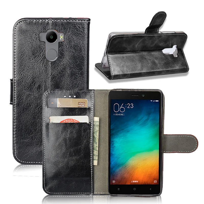 Case For Xiaomi Xiomi Redmi 4 Flip Leather Cover For Redmi Note 4/Note4x Phone Bags Wallet Stand Business Protective Cases Shell