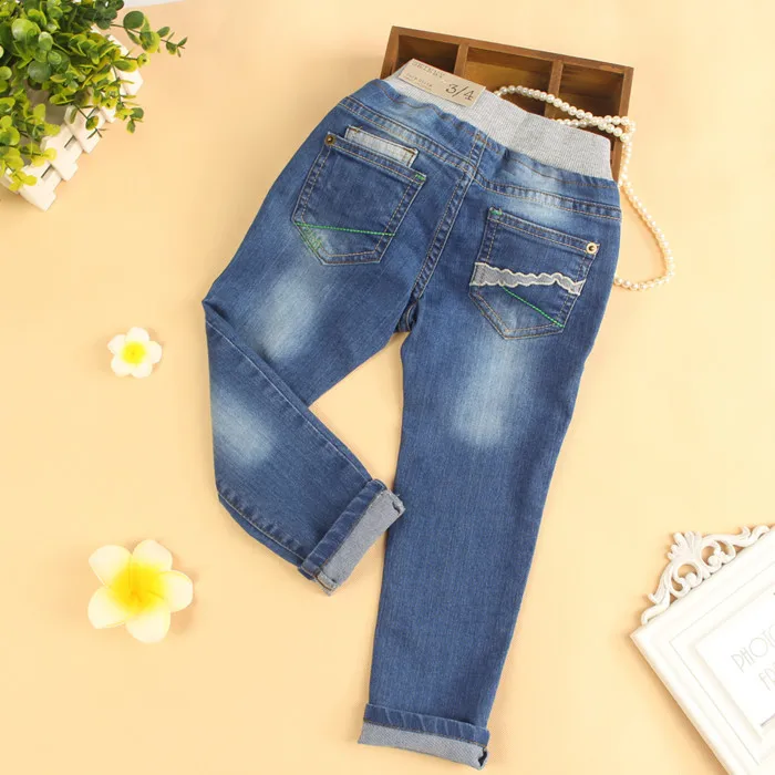  New Arrival Baby Girls Casual Denim Jeans Girls Cotton Jeans Child Spring Autumn Long Pants Kids Ca