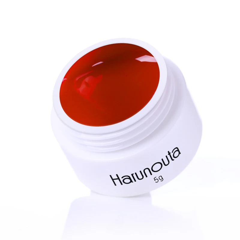 Harunouta 5 г Красный Цвет УФ-Гель-лак замачиваемый Гель-лак Одноцветный Гель-лак для ногтей Блестящий цветной гель чистый лак для ногтей