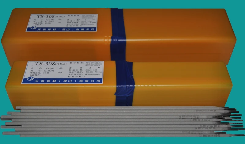 Welding consumables TS-308 A102 stainless steel welding rod 1.6mm 2.0mm 2.6mm 3.2mm 4.0mm 5.0mm