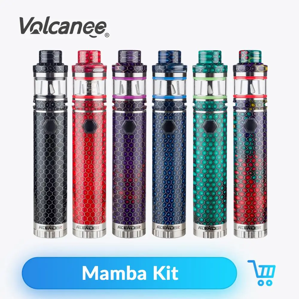 

Volcanee Aleader Mamba kit Starter with 2ml Capacity Atomizer fit with 18650 battery Electronic Cigarette Resin Vape Pen Mod