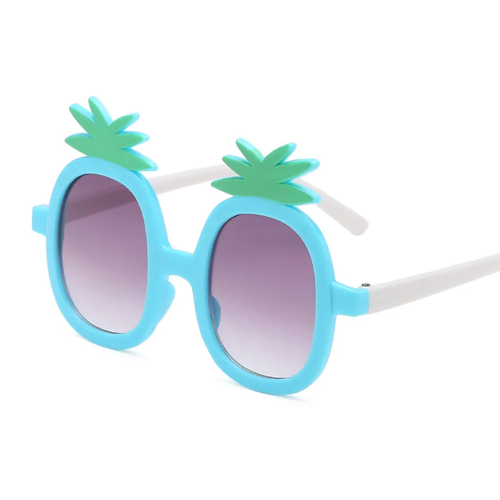 Ананасовые очки, детские солнцезащитные очки, милые детские солнцезащитные очки, UV 400, поляризационные, безопасный подарок, Прямая поставка - Цвет линз: Blue Sunglasses