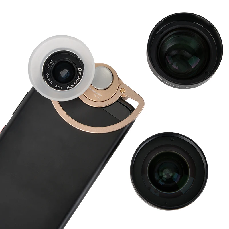 

Mobile Lens External high-definition SLR mirror set universal cellphone lens Macro portrait lens wide-angle fisheye lens