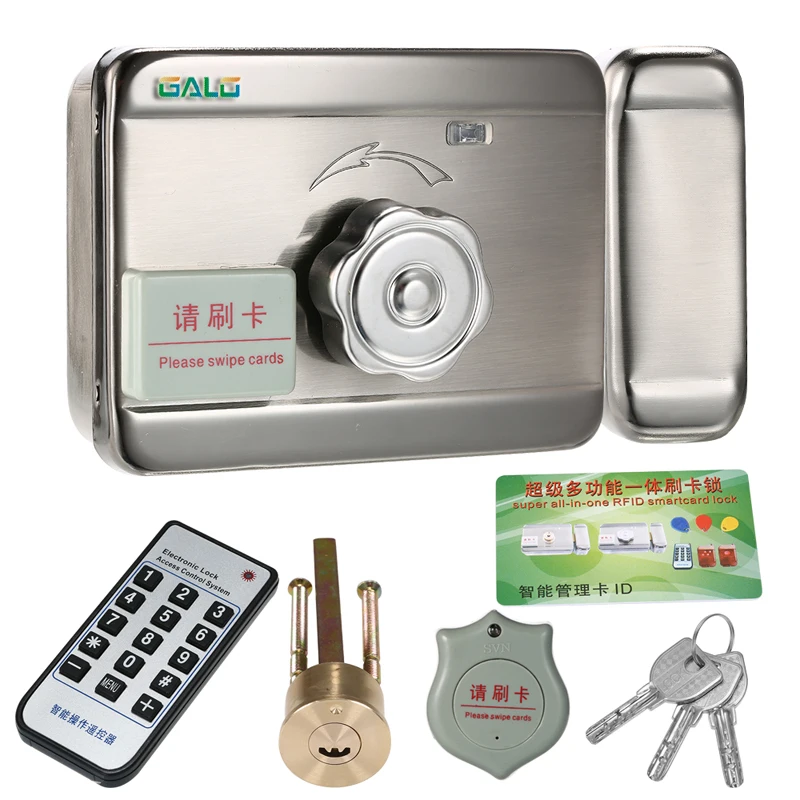 

Outdoor remote control ID tags Electric lock & gate lock Access Control system Electronic integrated RFID Door Rim lock