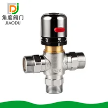 Солнечный водонагреватель смесительный клапан снаружи латунь постоянная температура смесительный клапан хром термостатический клапан