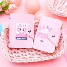 Мультфильм Фламинго кредитной карты путешествия автобус пройти банк держатель для карт протектор бумажник