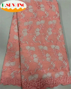 

Esewing 2019 Latest Cotton Nigerian Laces Fabrics High Quality Tulle African Lace Fabric Wedding African French Swiss Voile Lace