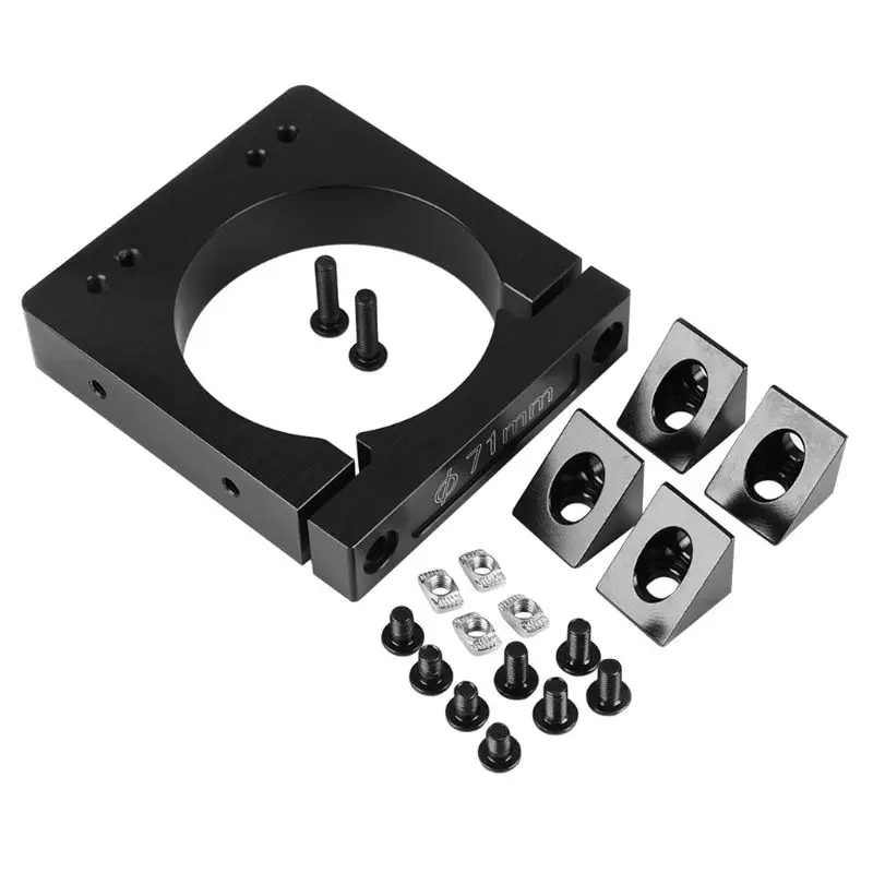 

52MM/65MM/71MM Aluminum Metal Router Spindle Mount Kit for CNC C-BEAM Engraving Machine for 3D Printer Parts Accessories