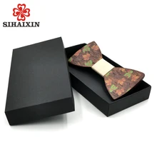 Деревянный мужской галстук-бабочка простой мужской костюм классический стиль Свадебная вечеринка мужчины строгая Деловая одежда деревянный галстук бабочка одежда аксессуары