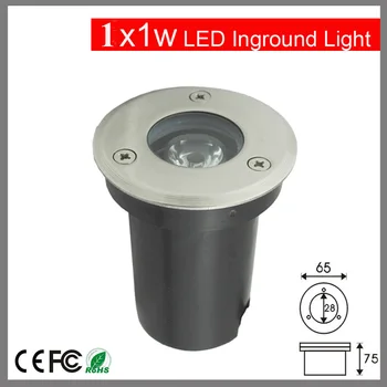 

20PCS/LOT 1w Green Red Blue buried lamp LED underground light 85-265v outdoor led garden lighting