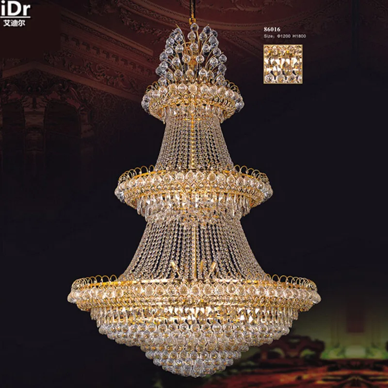 Buy The new engineering crystal lamp hotel lighting