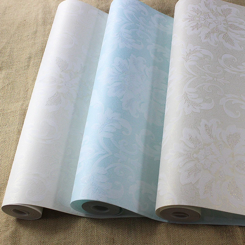 New Pastoral Cozy Floral Wallpaper Durable Thicken 3D three dimensional