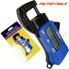 Прямая пластиковый цифровой толщиномер измеритель толщины Датчик микрометрический суппорт 0-12.7mmx0.01mm, 5 шт./партия