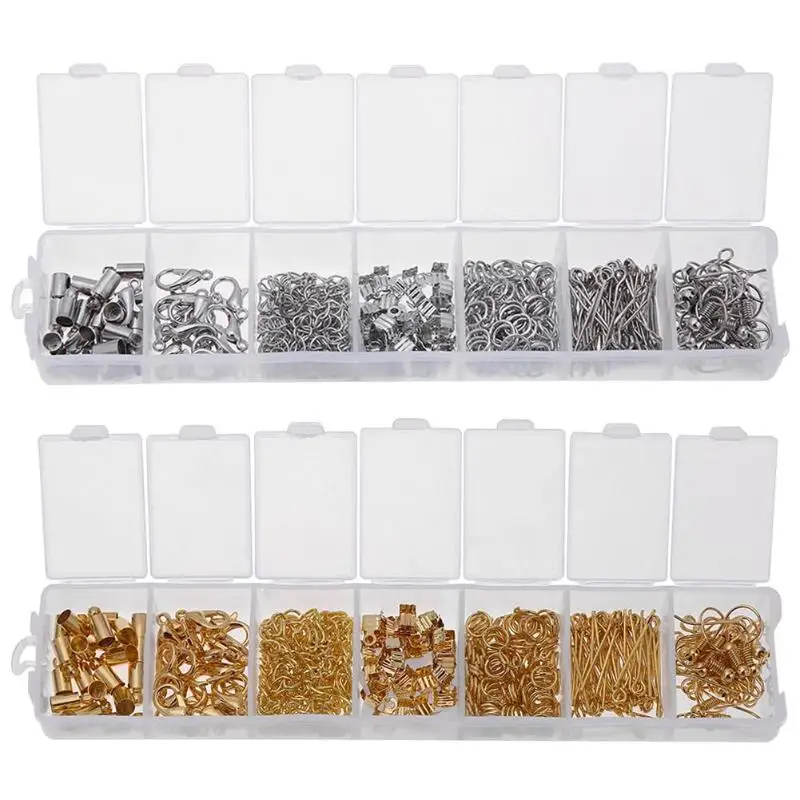 Jewelry Findings Alloy lobster clasp Hooks for necklace bracelet chain DIY Jewelry Jump Rings Split Ring for jewelry making