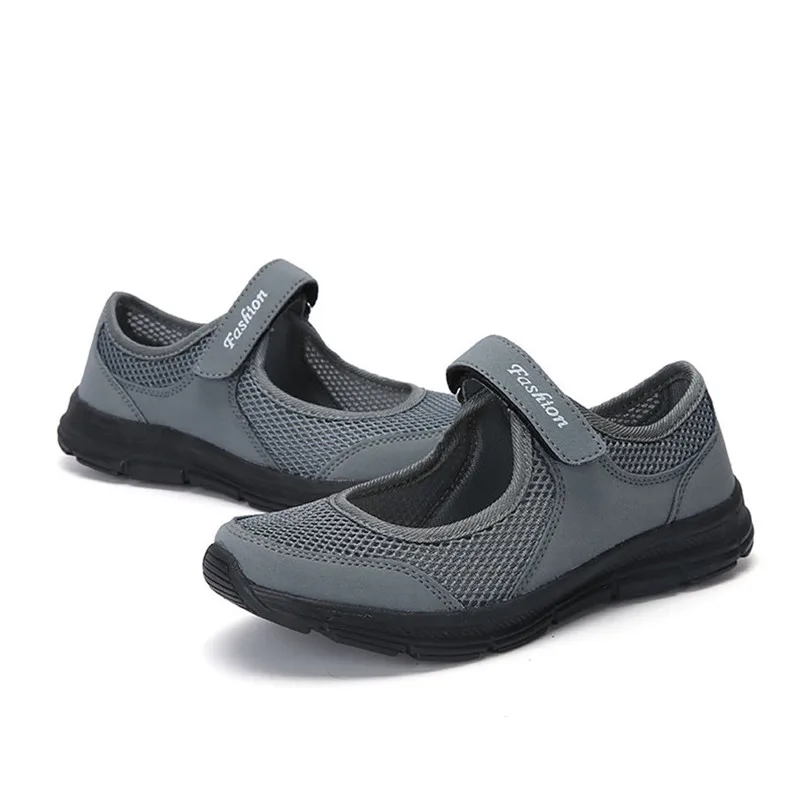 Fashion Sneakers Women Shoes Summer Sandals Anti Slip Fitness Running Sports Shoes 2cm Heels Breathable Running Shoes #2N06 (42)