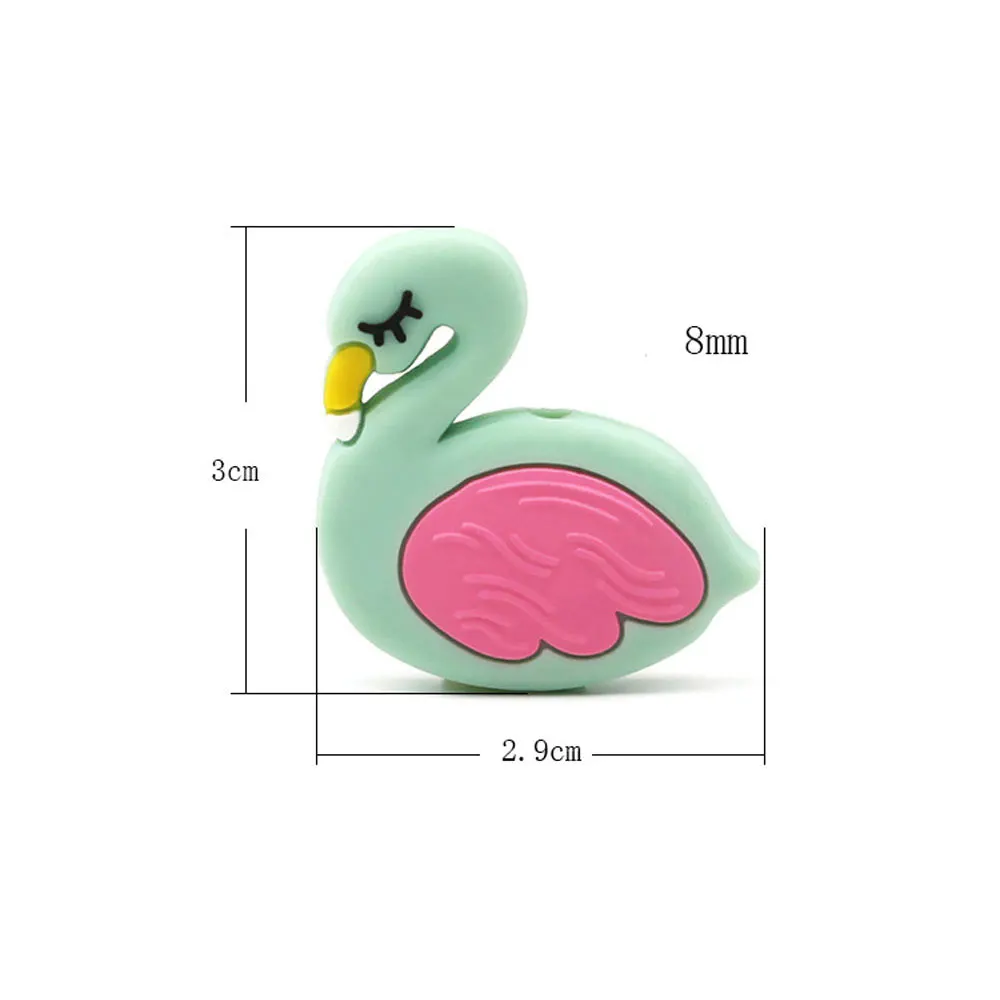 Сова силиконовые детские трофеи бусины Mordedor Silicona прорезывания зубов игрушки, не содержащие БИСФЕНОЛ Фламинго силиконовый Прорезыватель