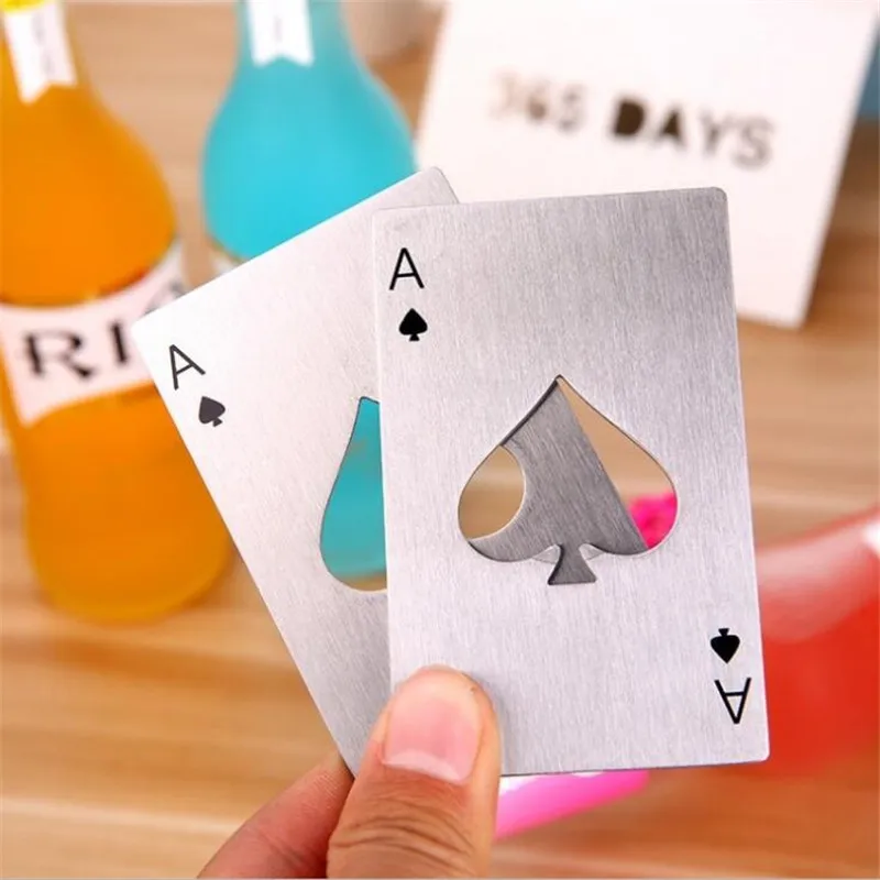 Стильный Лидер продаж 1 шт. покер игральные карты Ace of Spades Бар Инструмент газировка, пиво, бутылка открывалка подарок