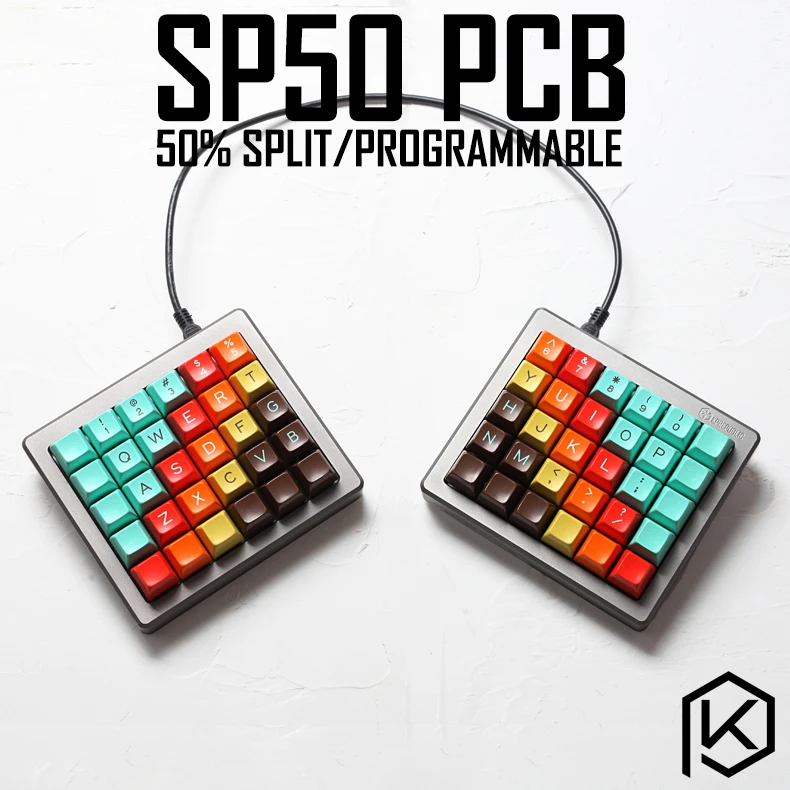 SP50 раздельная механическая клавиатура на заказ 50% PCB запрограммировано 50