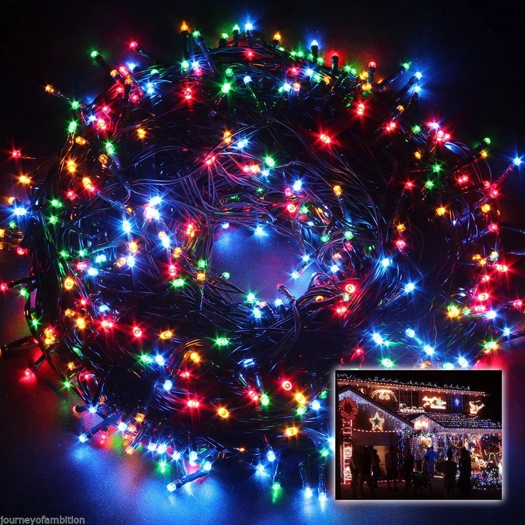 Multi-color 24V 500LED 100M String Fairy Wedding Light Xmas Party Garden Decor (2)