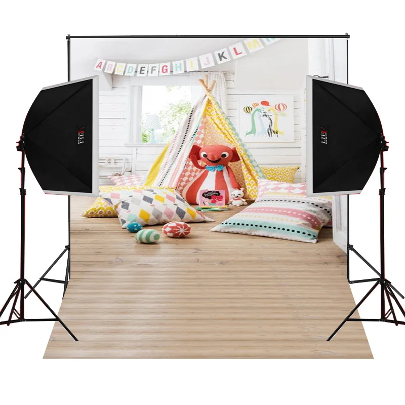 Indoor small tent scenic for kids photos camera fotografica studio vinyl photography background backdrop cloth digital props