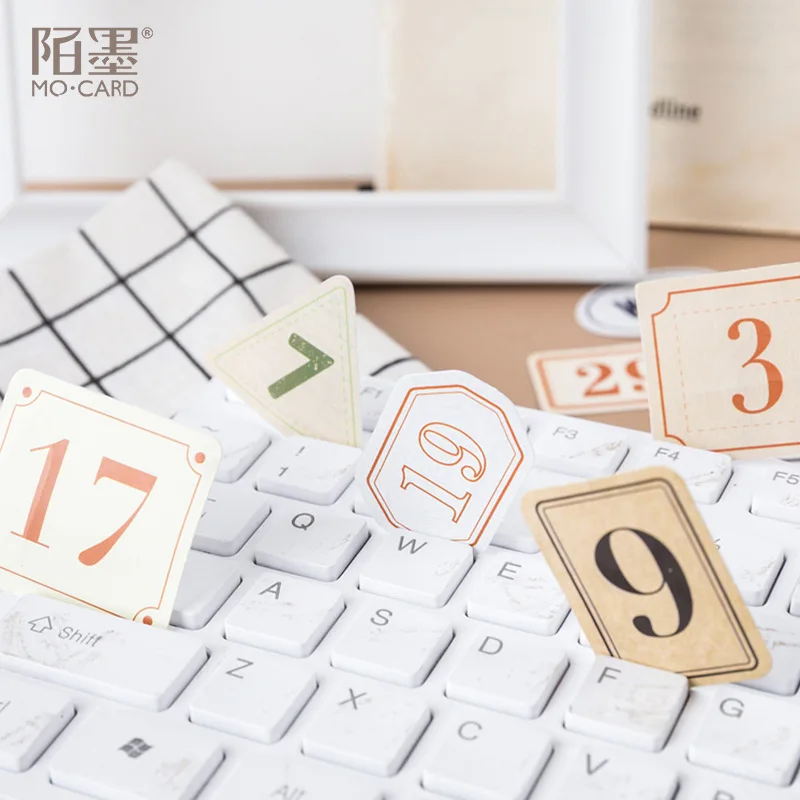 45 pcs/pack Retro Chronology Bullet Journal Decorative Stickers Scrapbooking Stick Label Diary Stationery Album Stickers