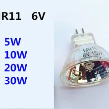 MR11 6V Точечный светильник 5W 10W 20W 30W светильник для микроскопа 6V MR11 механический инструмент лампа Точечный светильник Диаметр 35mm 6v mr11 30w